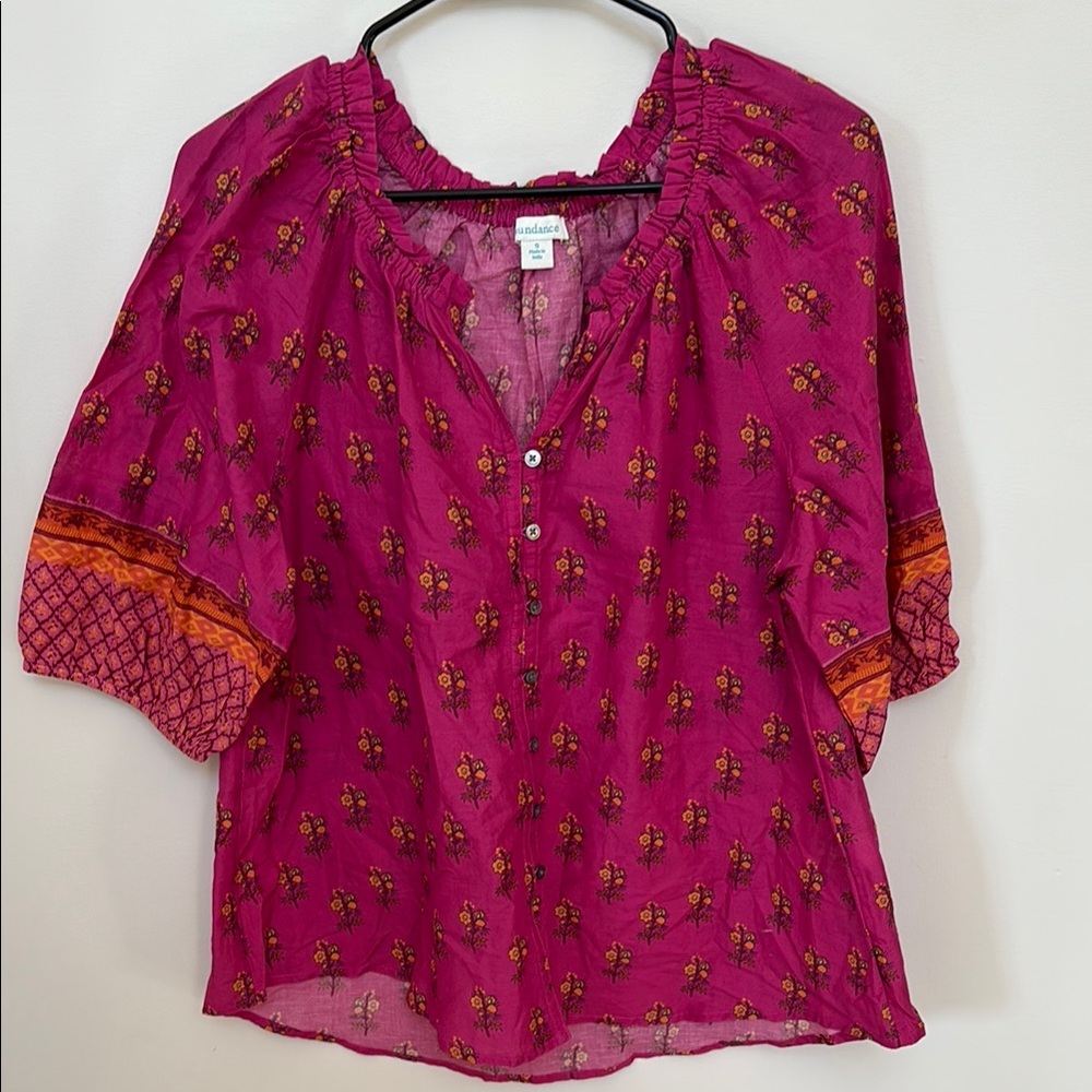 Sundance Pink and Orange Women's Top